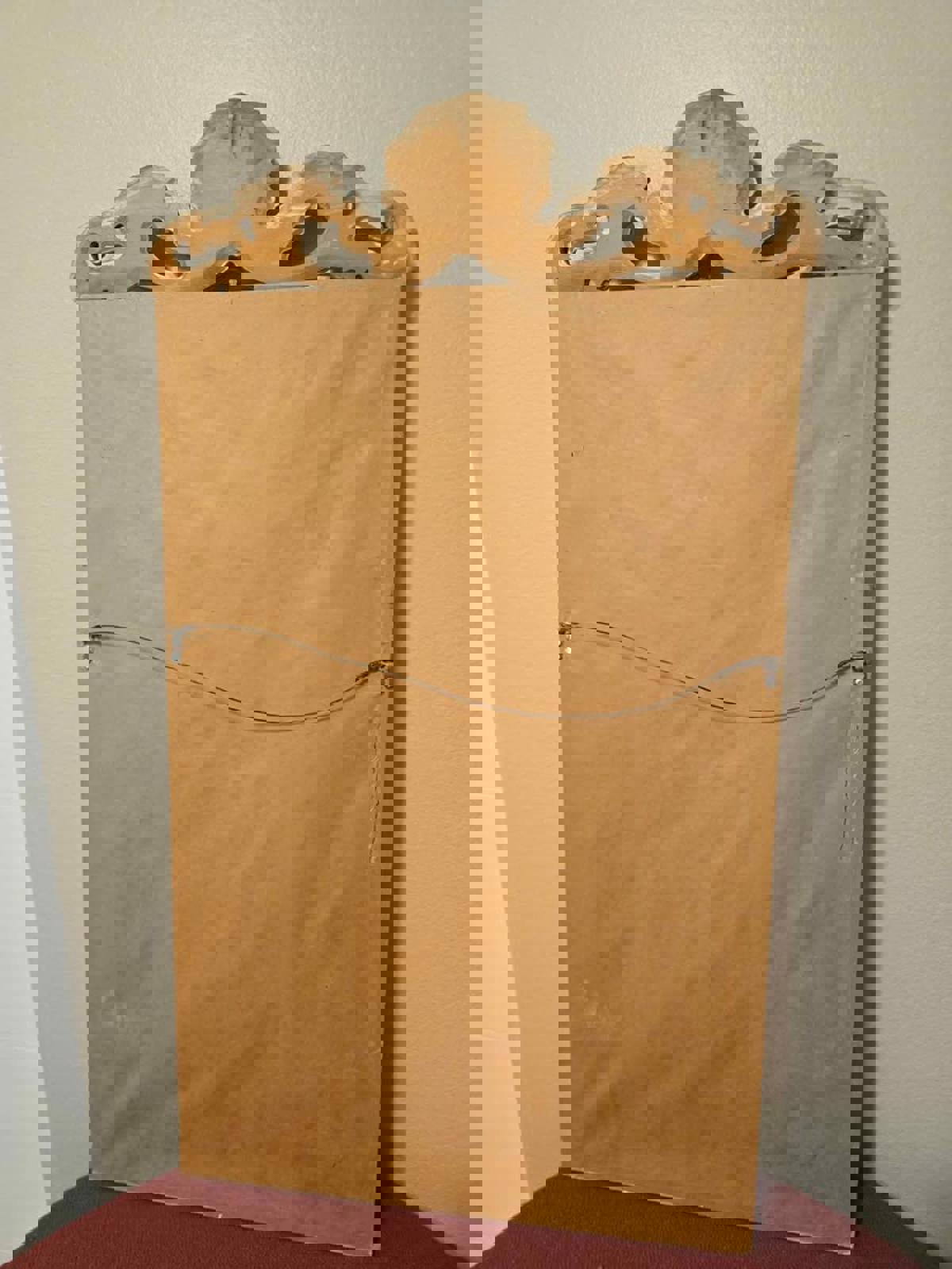 Vintage Italian Roccoco Style, Wood Mirror with Shell and "C" Scroll Motif