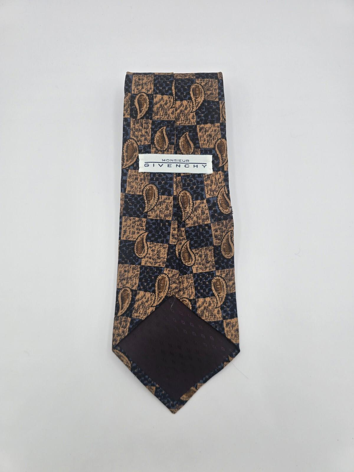 Monsieur Givenchy Tie - Brown/Blue