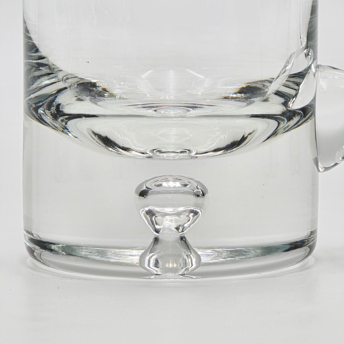 Crate and Barrel "Direction" Hand-Blown Glass Beer Mugs — additional view