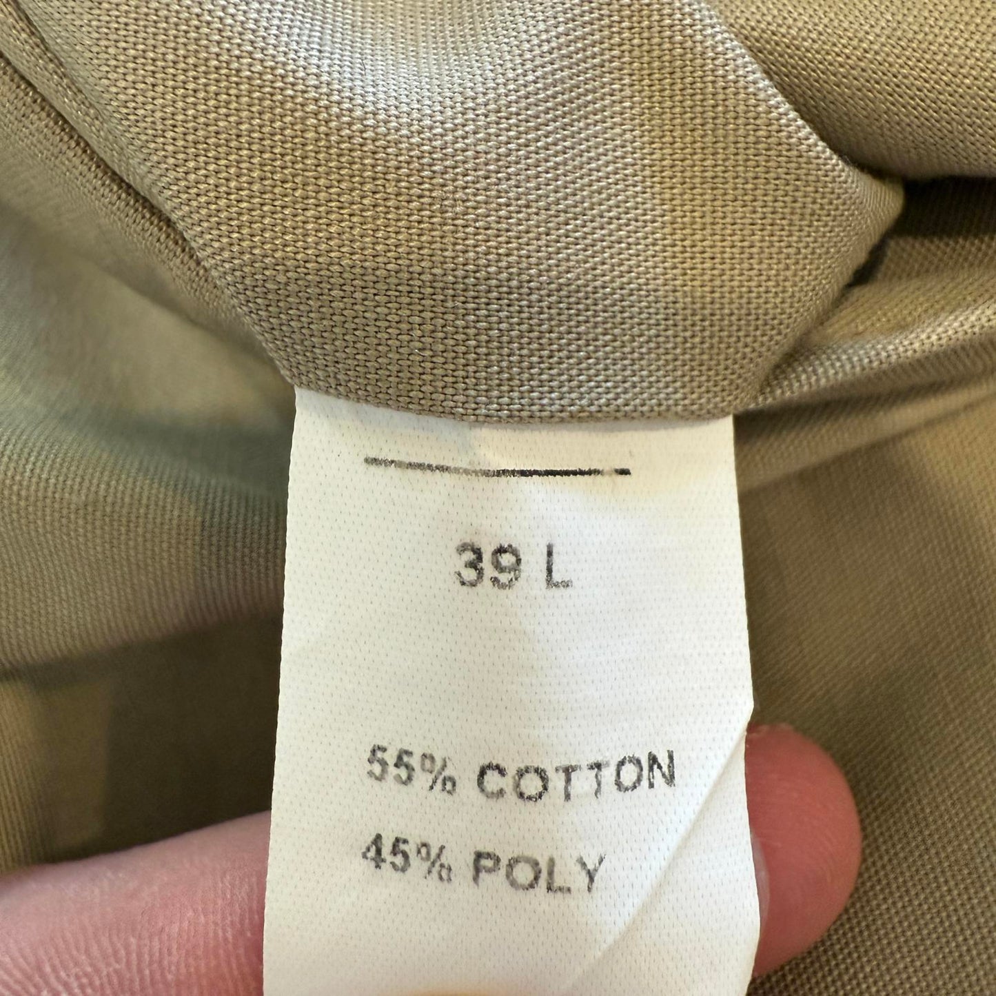 Jos. A. Bank Khaki Suit 44L Coat. 39L Pants