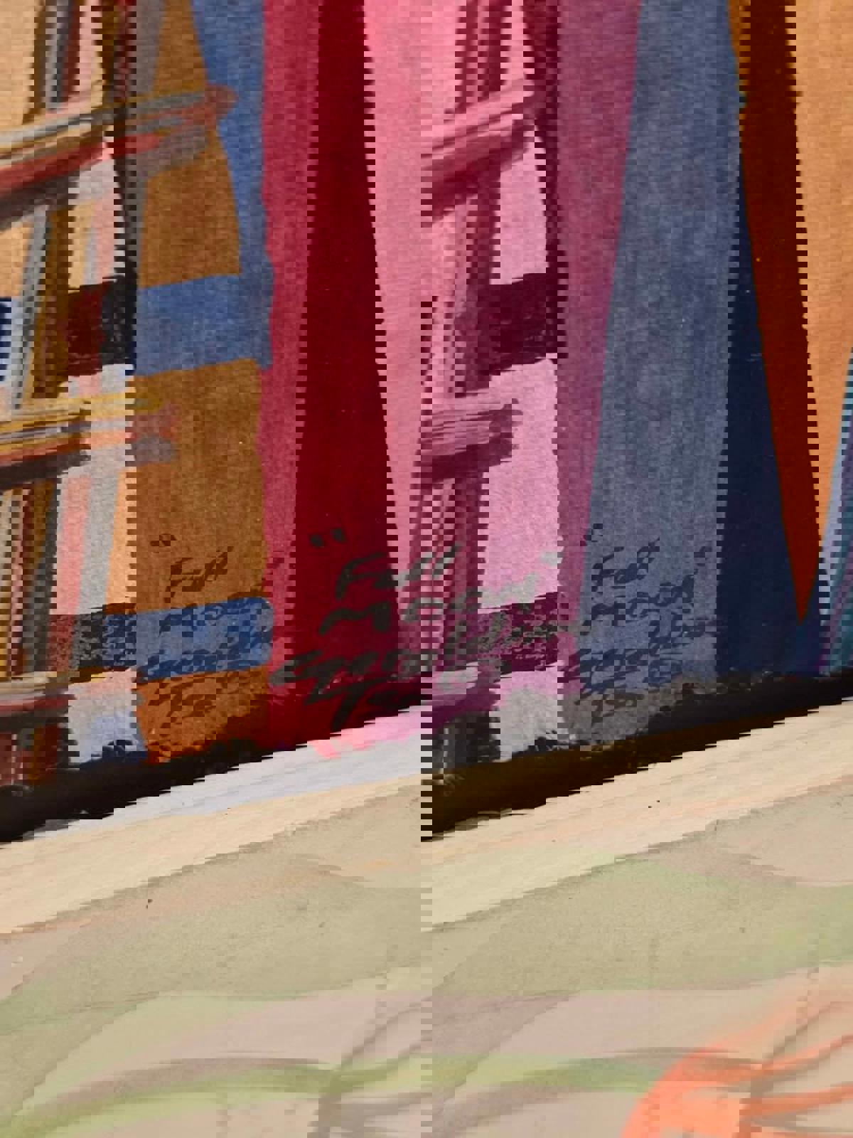 Geraldine Tso Original Painting on Paper-"Full Moon"