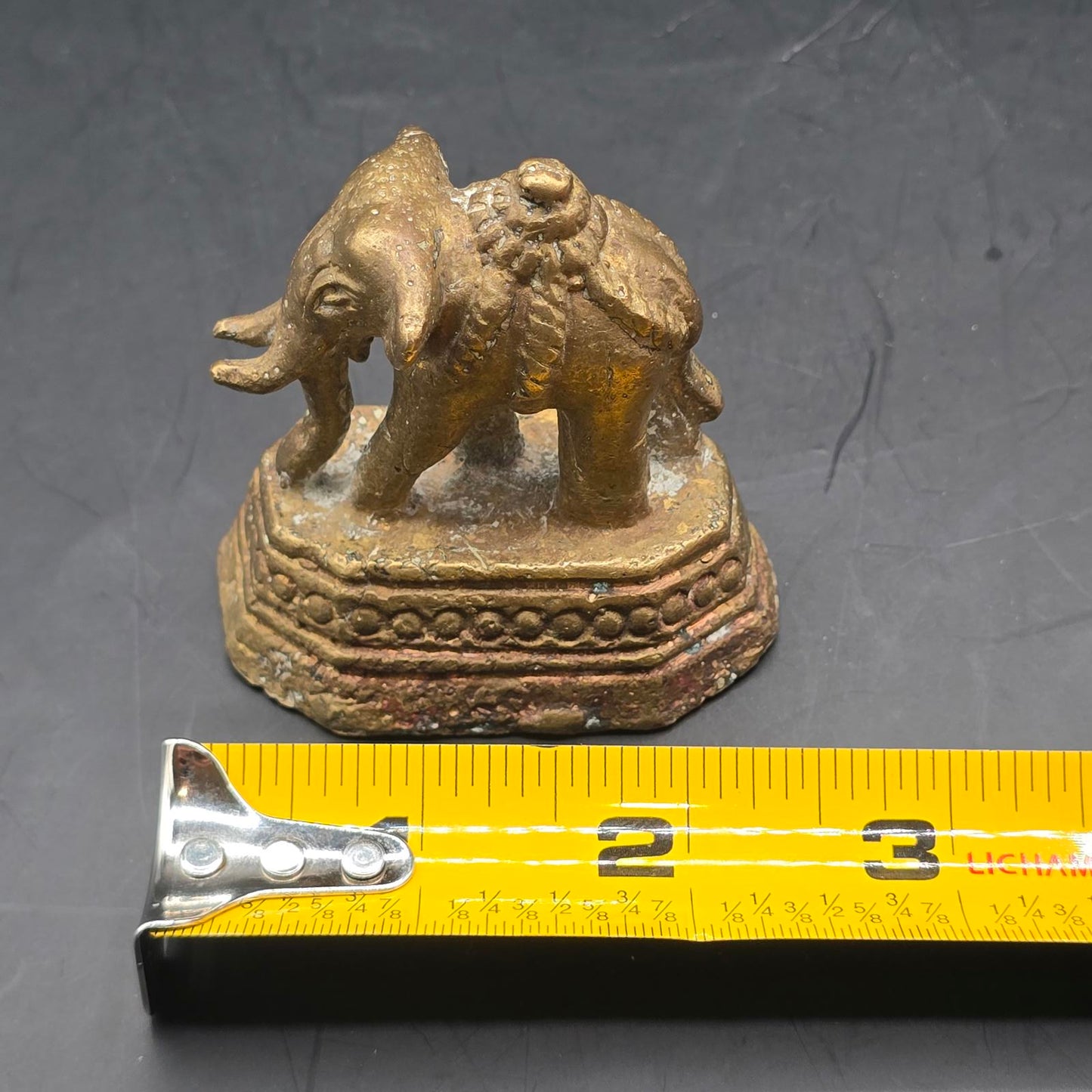 Vintage Brass Elephant Opium Weights