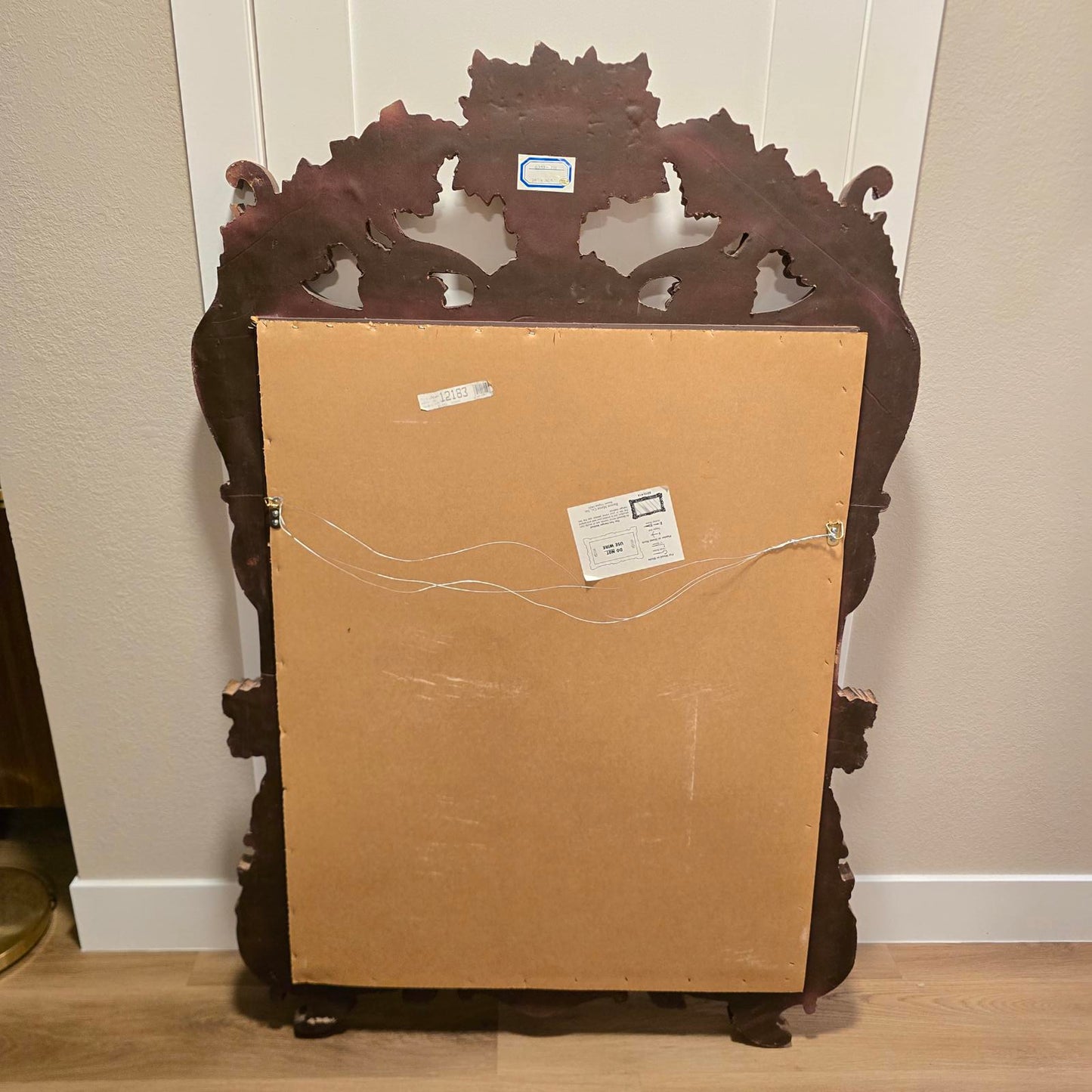 Bassett Mirror Company Baroque/Rococo Style Gilded-Wood Mirror