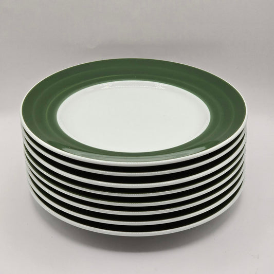 Williams Sonoma Green Brasserie Luncheon Plates- Set of 8