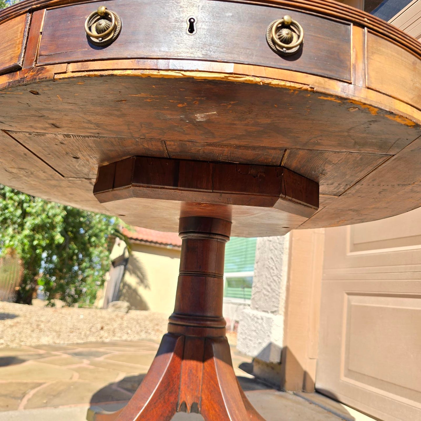 Antique Georgian Style Drum Table