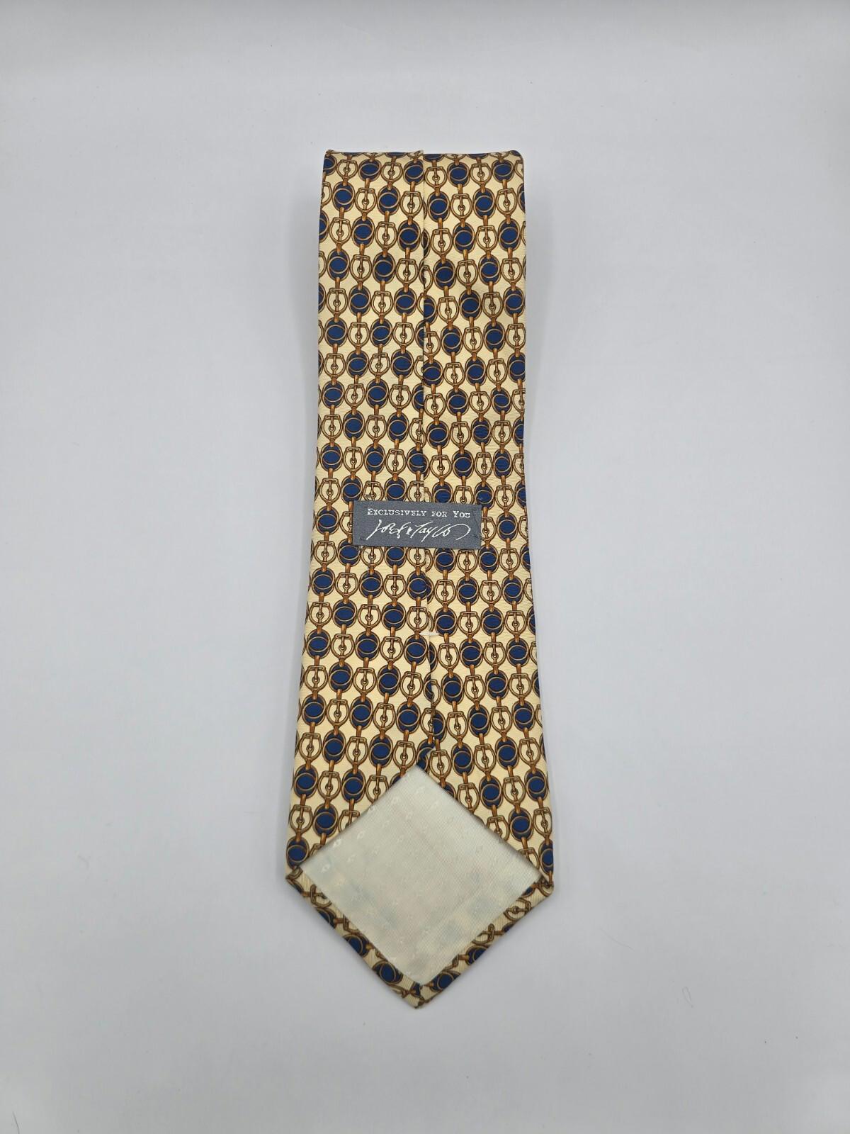 Lord & Taylor by Brookville Tie - Yellow/Blue