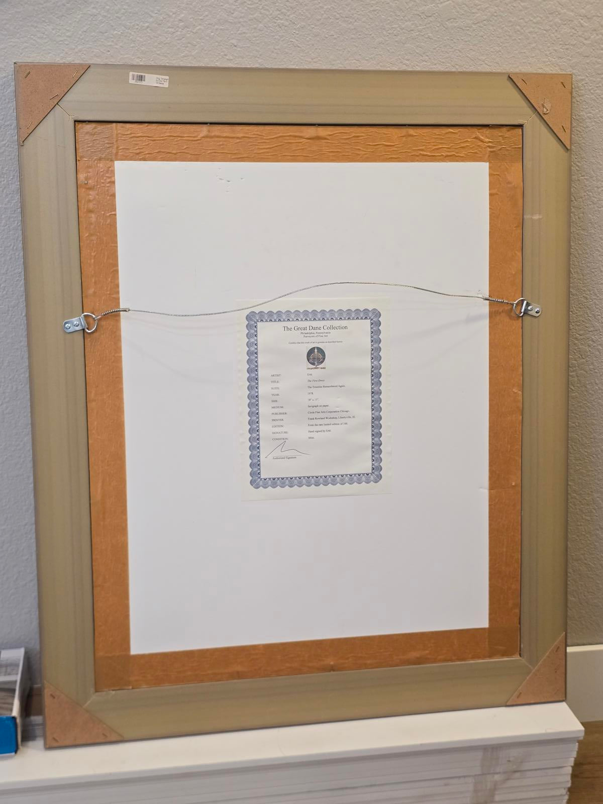 ERTÉ "The First Dress" Hand-signed Serigraph