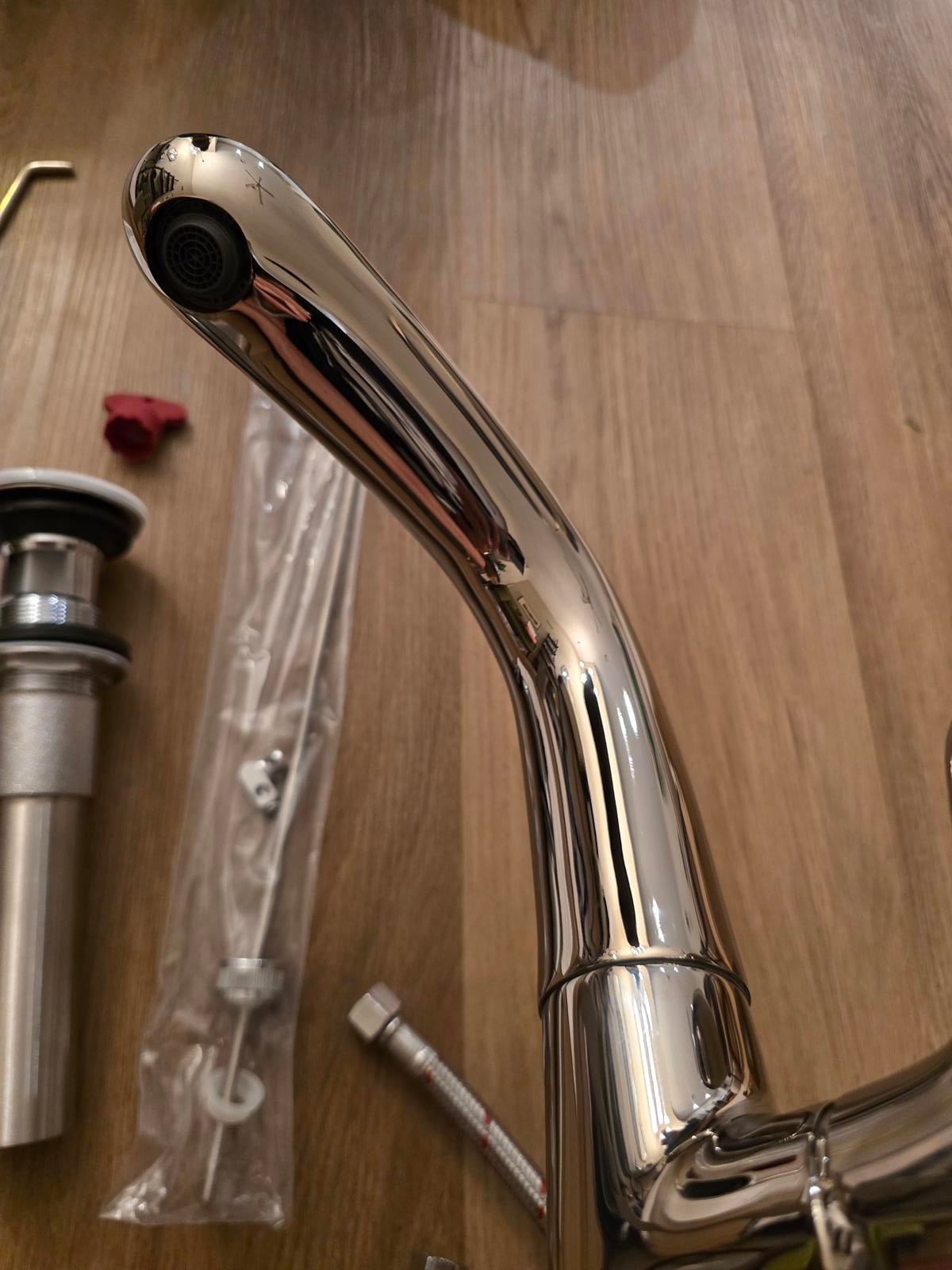 Toto Bathroom Sink Single-Hole Faucet- Polished Nickel 1.2GPM