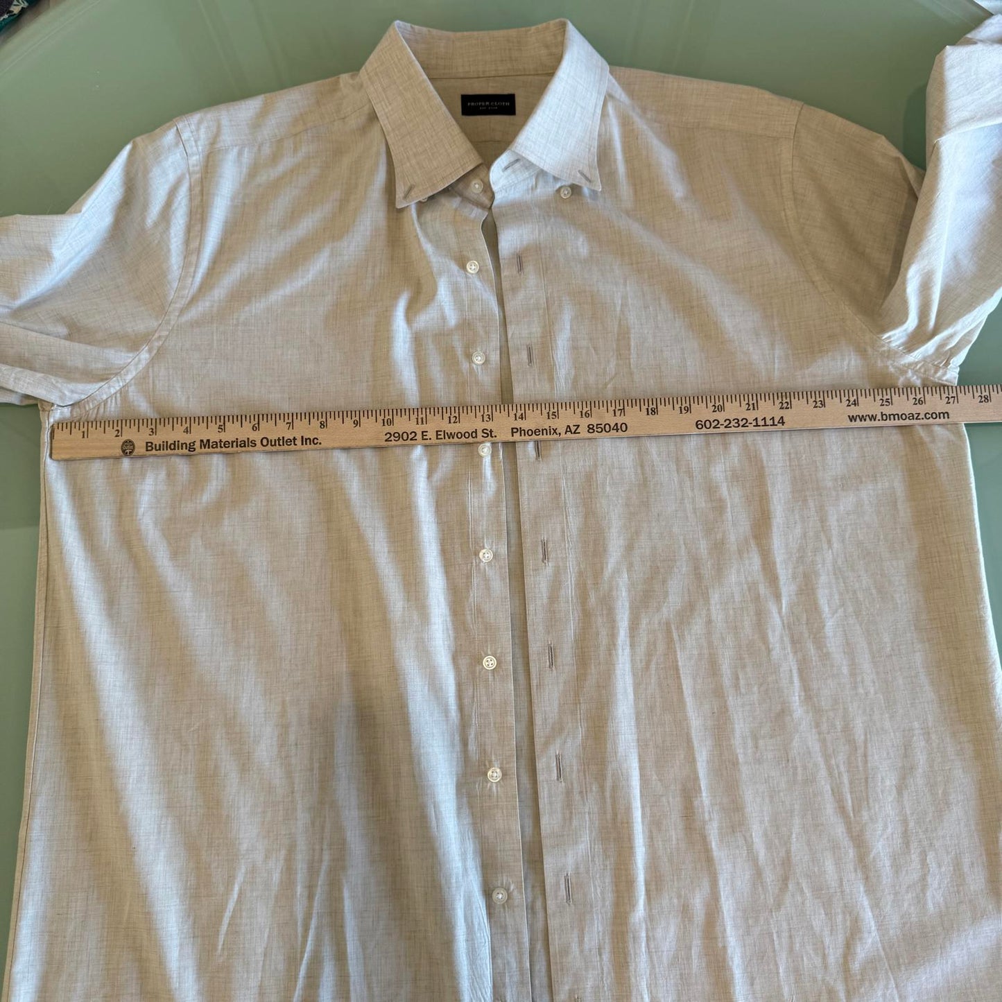 Proper Cloth - Custom Made Off-White Men's Dress Shirt