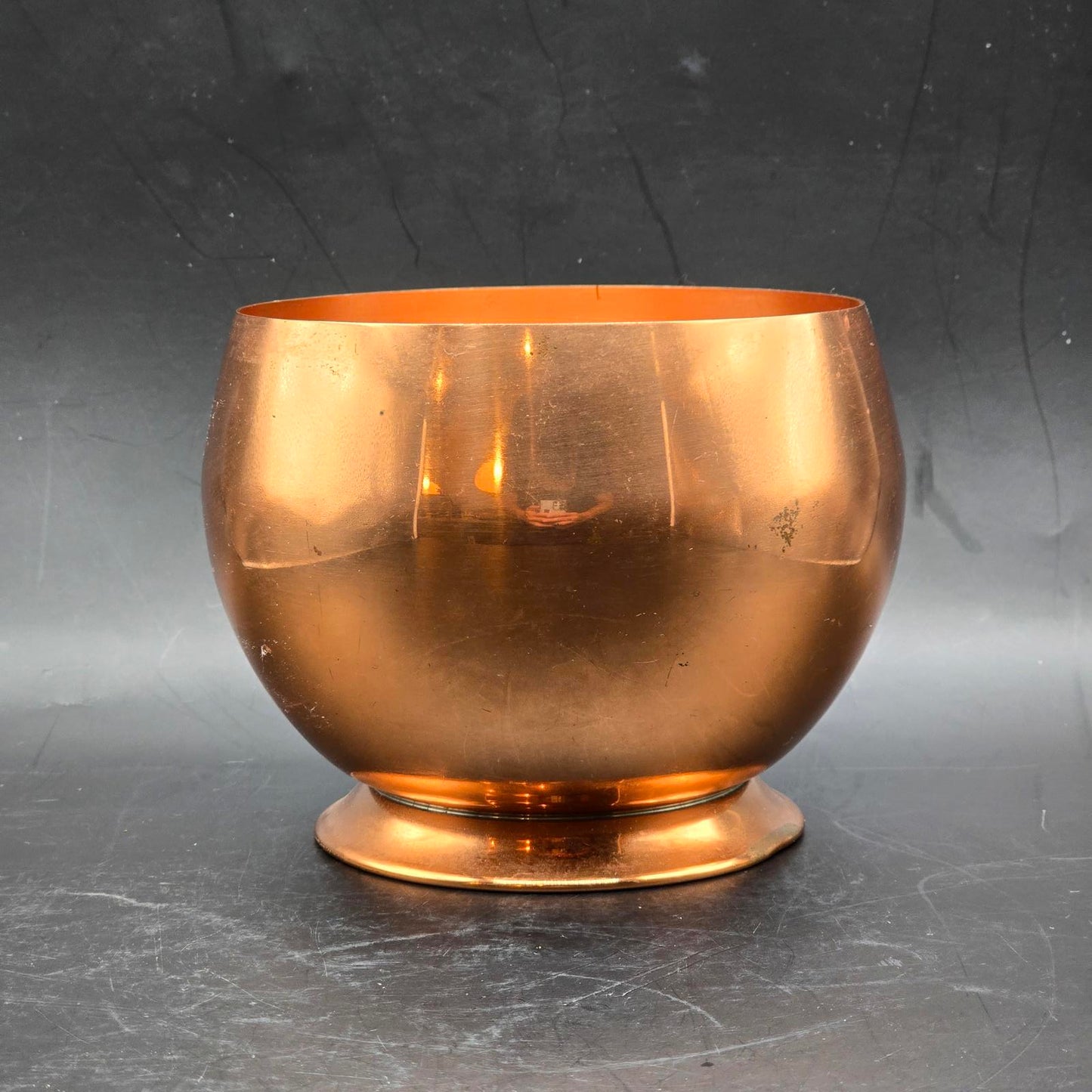 Vintage Coppercraft Guild Solid Copper Violet Bowl