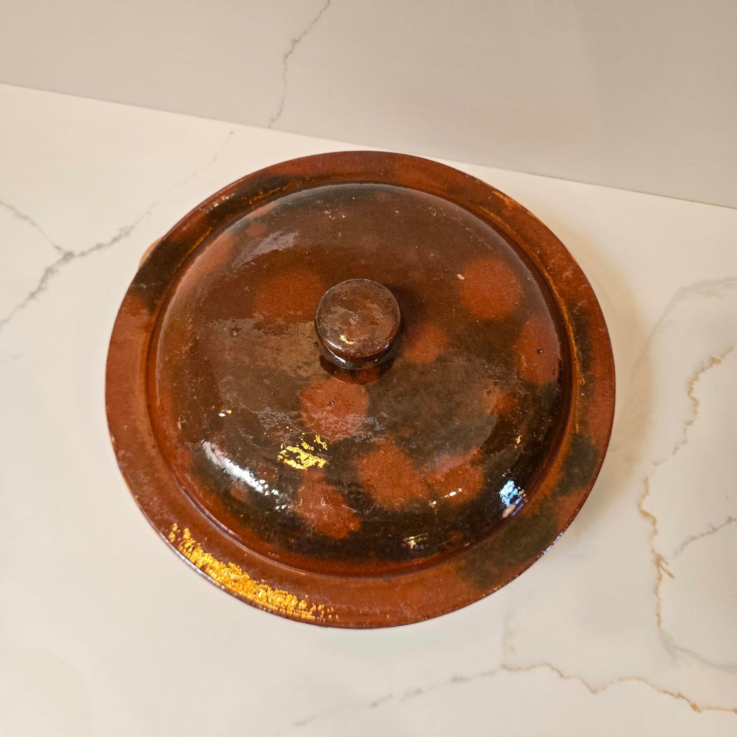 Vintage Vallauris Terracotta Daubiere/Lidded Casserole -Made in France