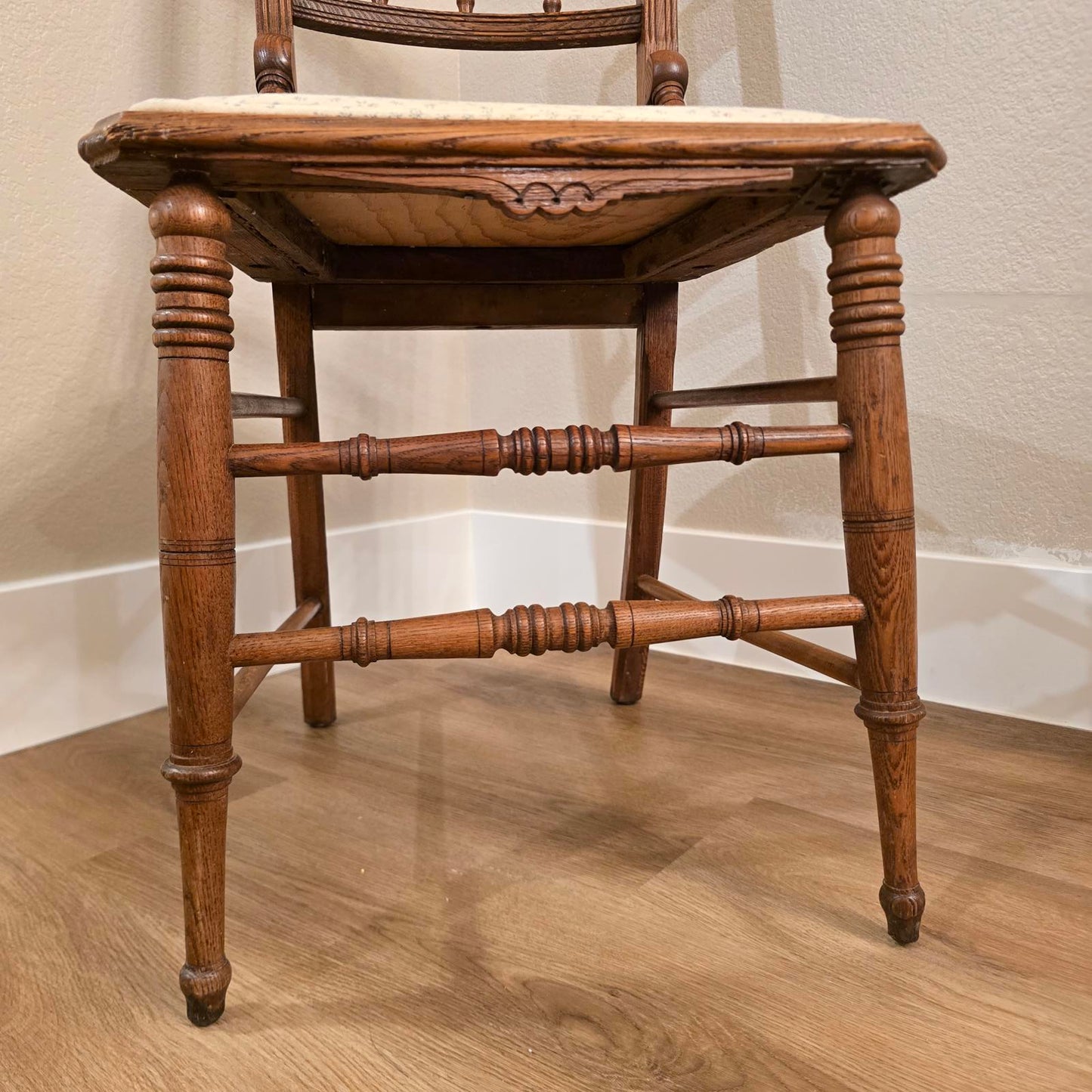 Antique Pressed Back, Victorian Accent Chair