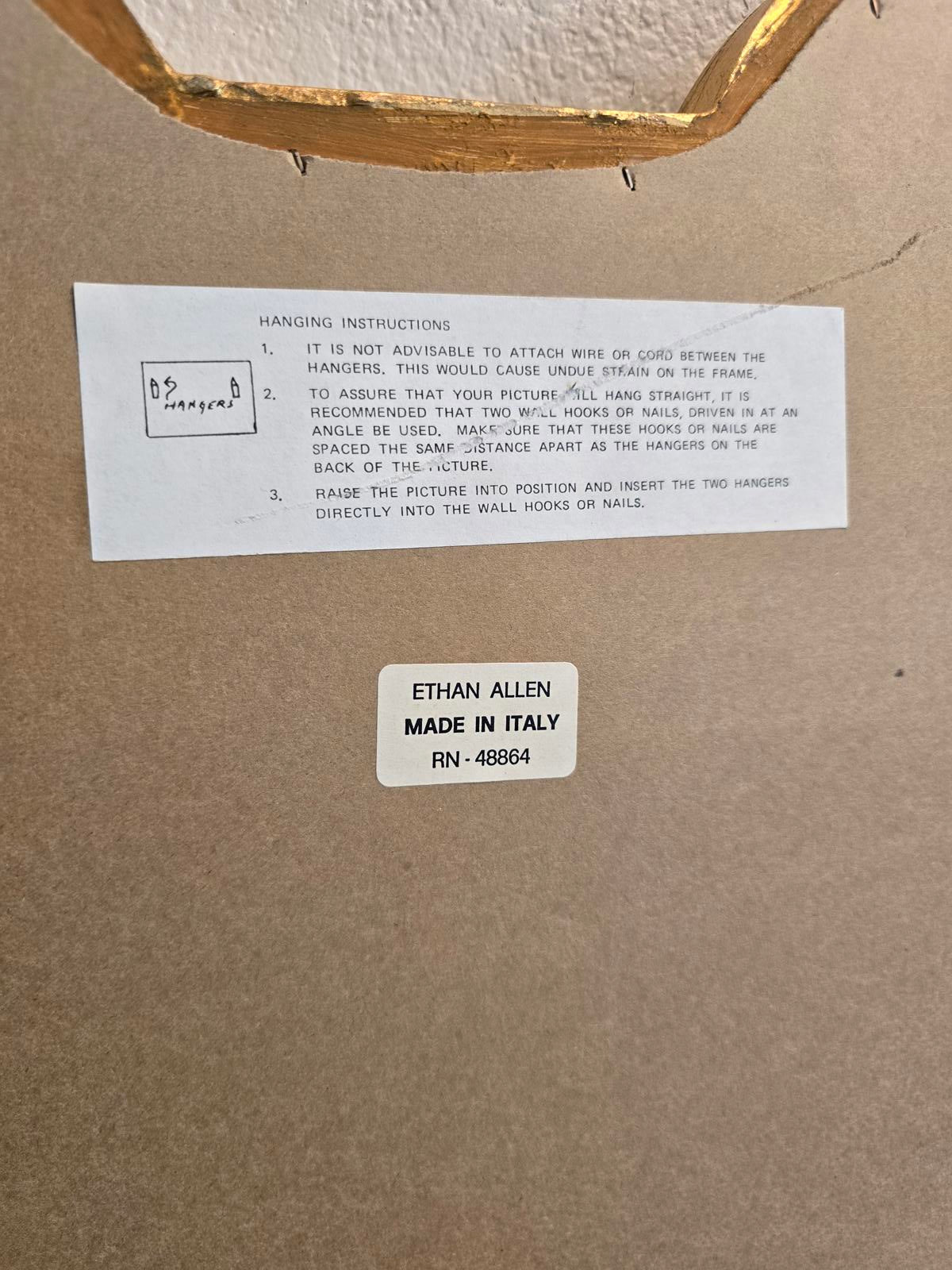 Ethan Allen Italian Hollywood Regency Style Mirror