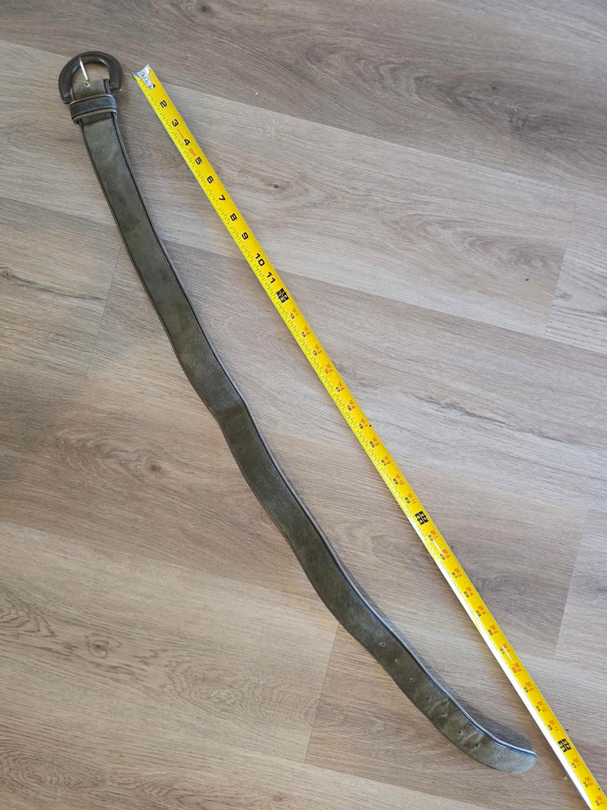 Anne Klein Green Suede Belt - Large