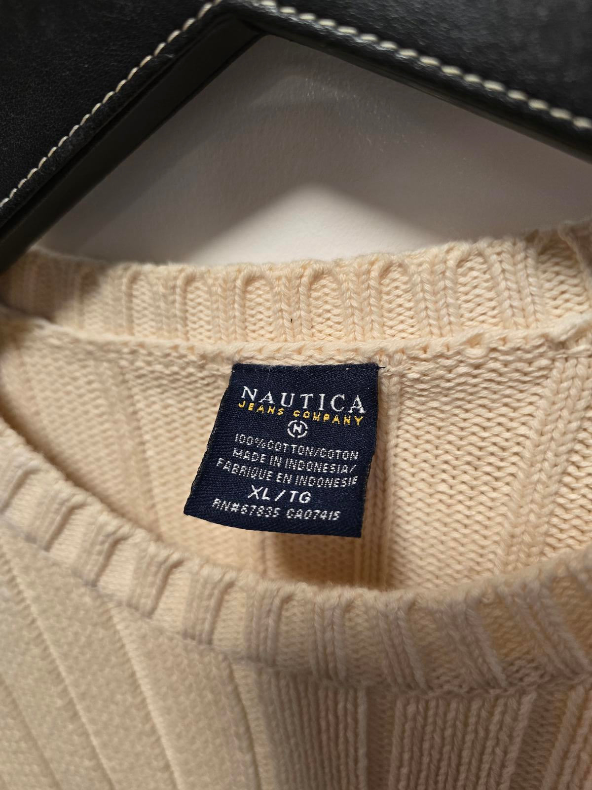 Men's XL Nautica Cotton Cable Sweater
