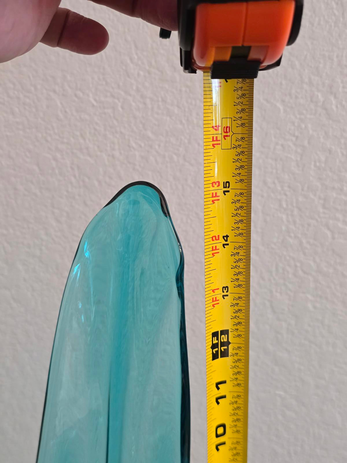 Vintage MCM L.E. Smith Peacock Blue Swung Pitcher/Vase