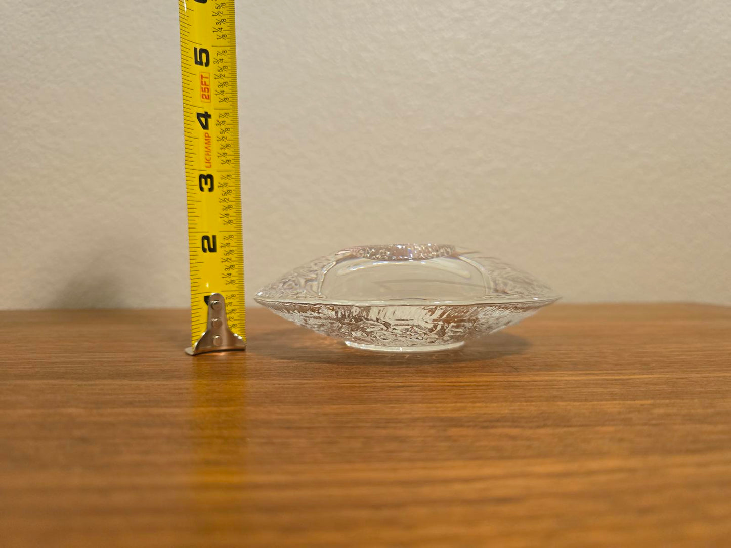 Orrefors Sweden Crystal Discus Votive Candle Holder