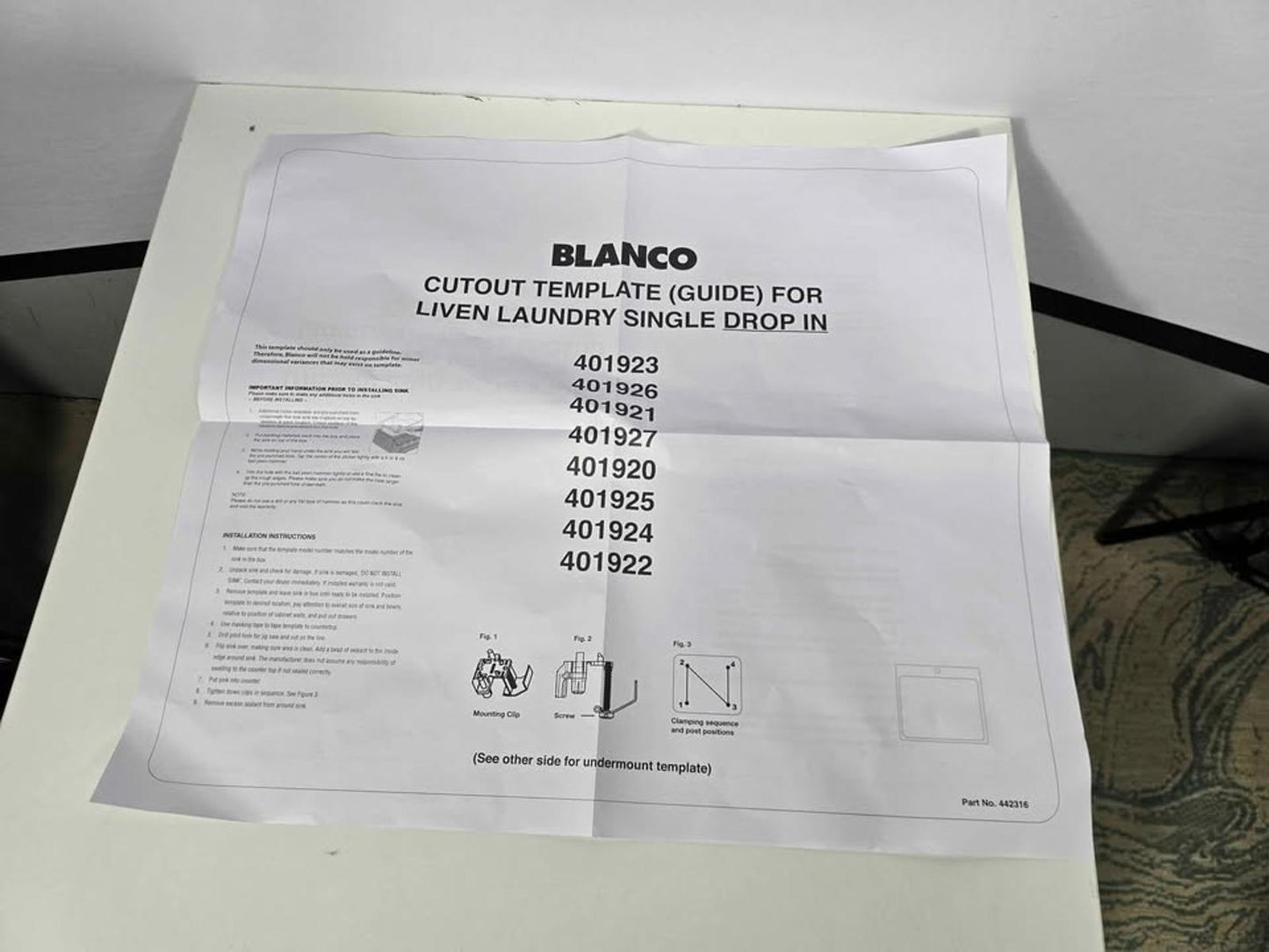 Blanco Liven 25" Dual Mount Single Basin SILGRANIT Laundry Sink