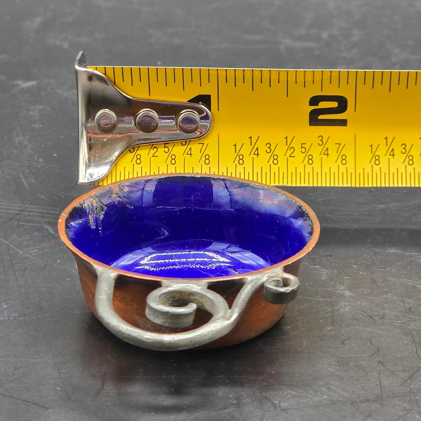 Vintage Nekrassoff Copper and Enamel Dish