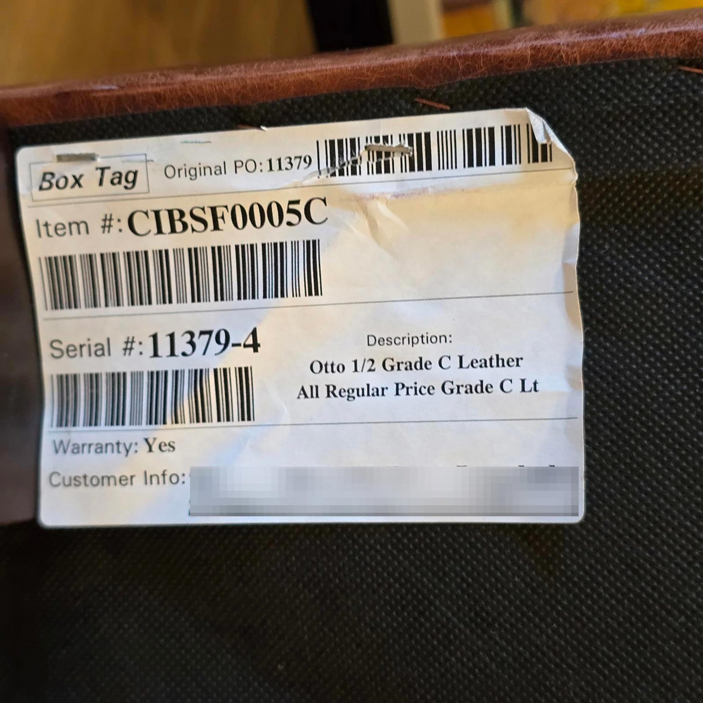 Stickley "Santa Fe" Style Leather Ottoman By Creative Leather