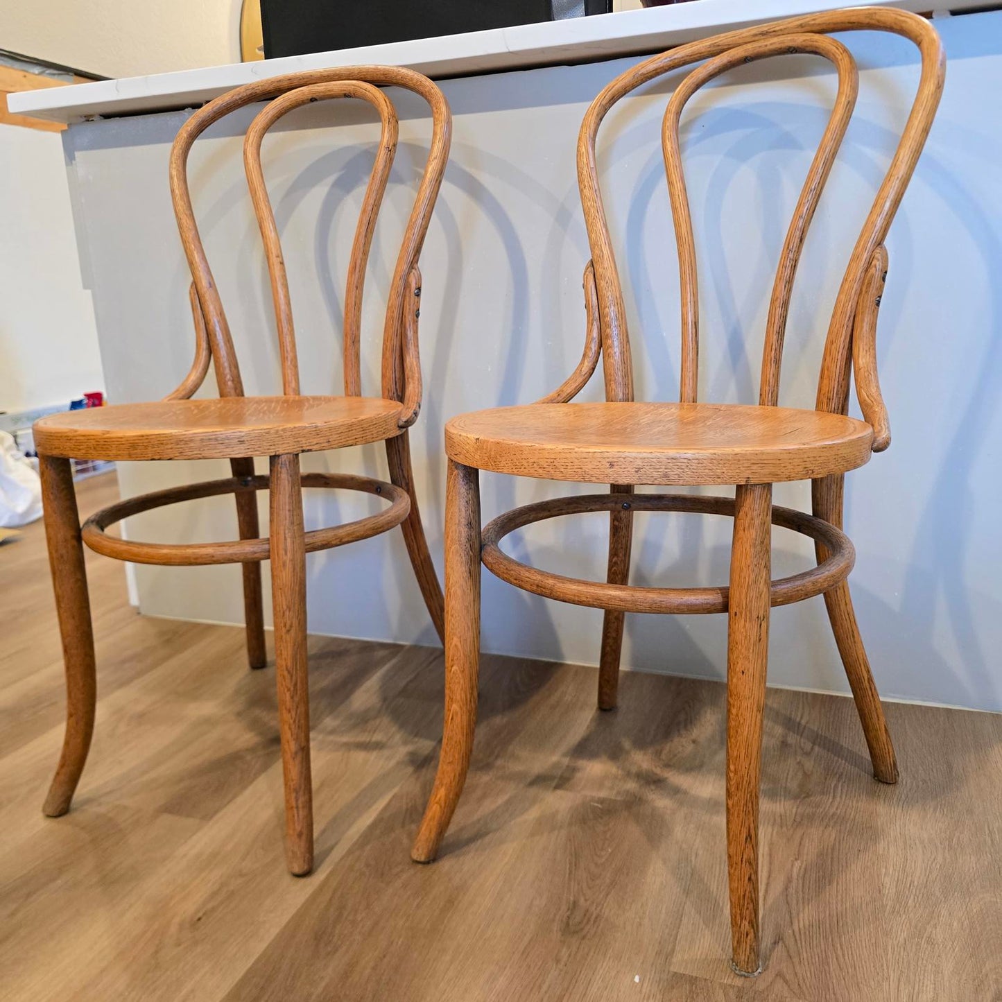 Antique Thonet-Style No 14 Bentwood Cafe Chairs