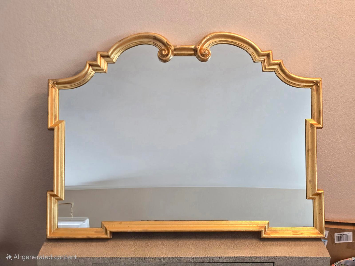 Ethan Allen Italian Hollywood Regency Style Mirror
