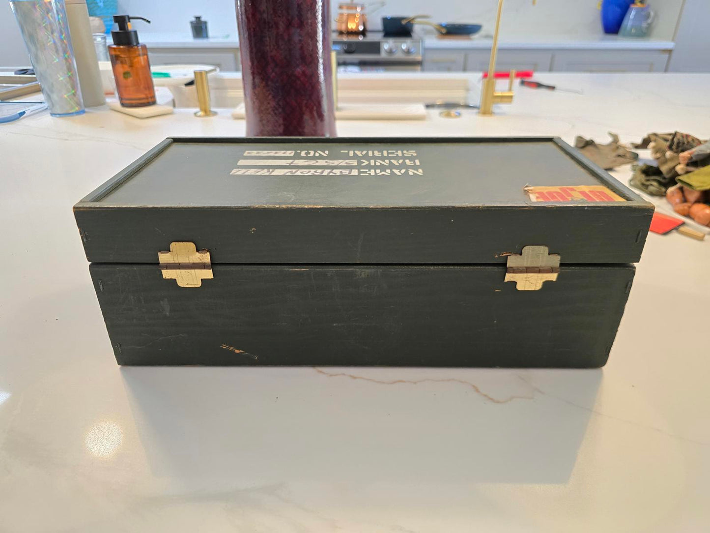 Vintage G.I. Joe Footlocker w/ Tray and Equipment Sheet