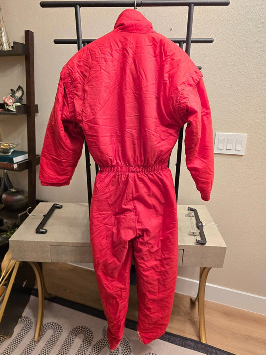 Colmar One Piece Women's Vintage Red Ski Suit