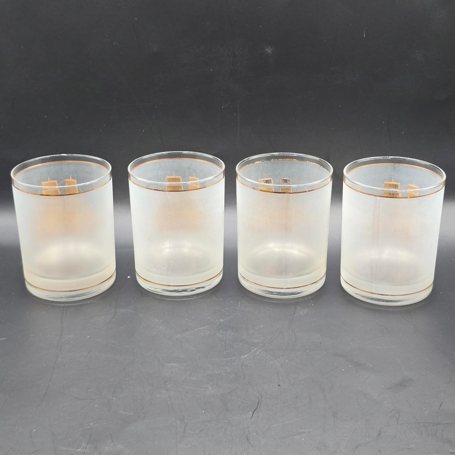 Vintage MCM Culver Ltd Schooner Ship Glasses