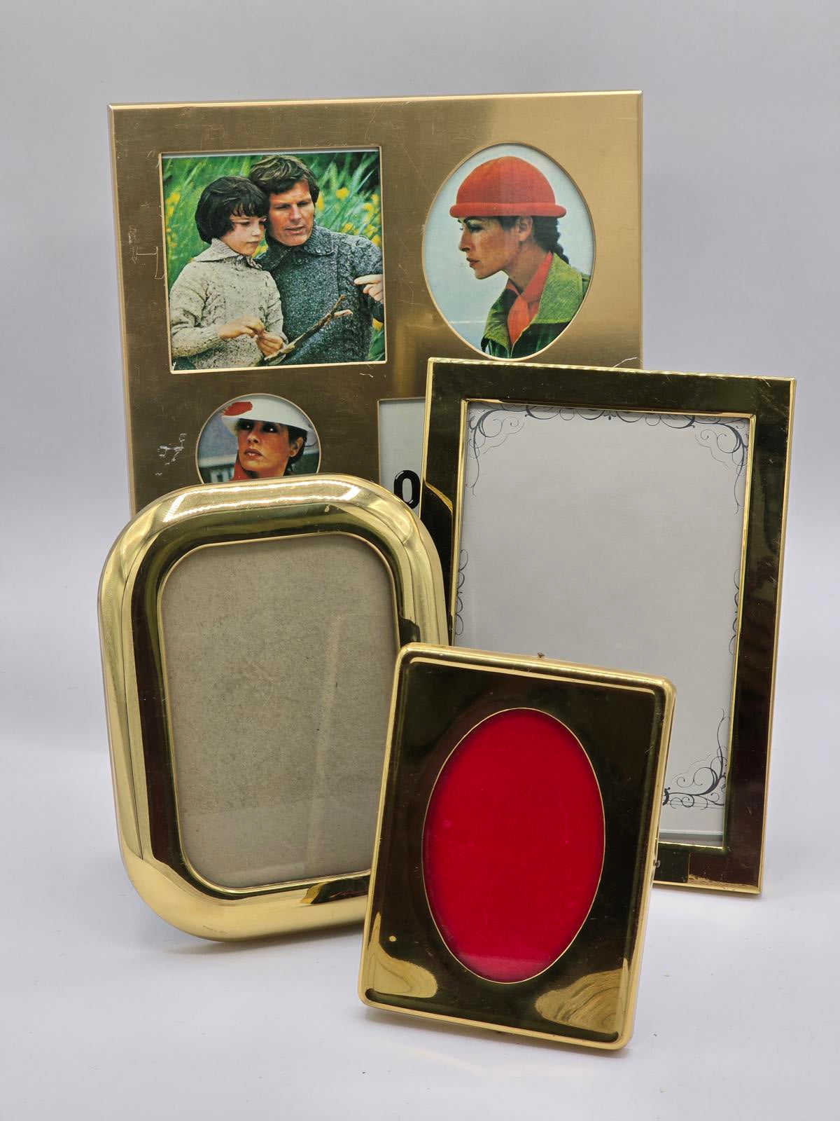 Set of 4 Brass Frames