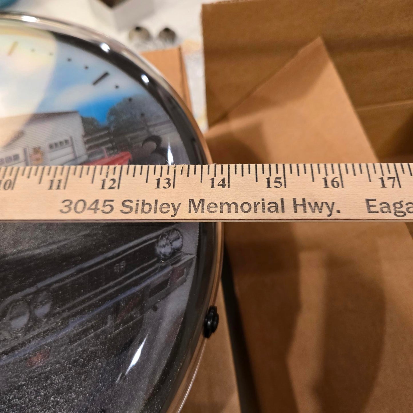 Backlit LED Clock- 1966 Black Chevrolet Chevelle