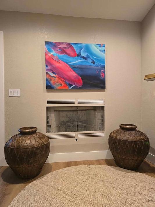 Vintage Large, Leather-Wrapped, Iron African Pot