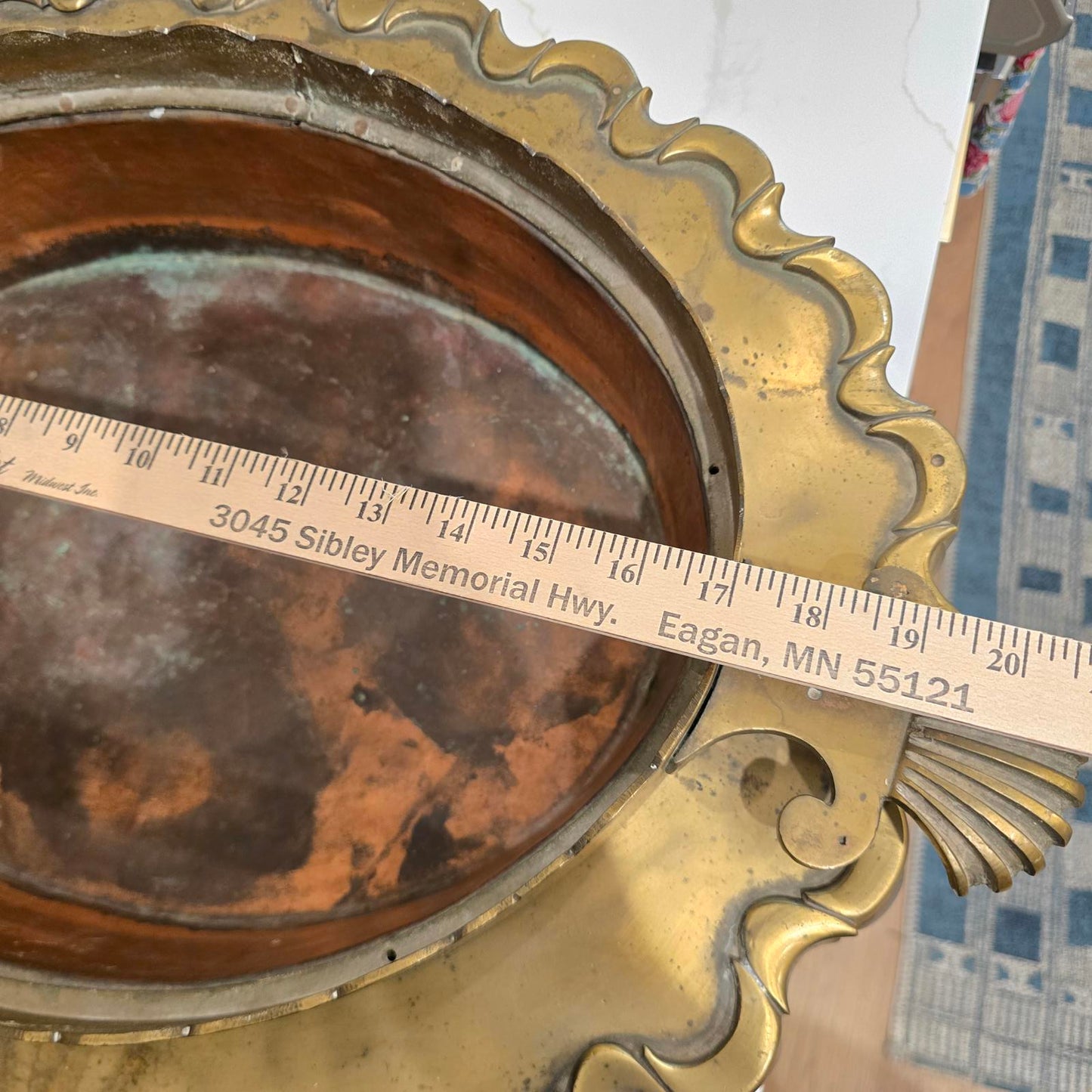 Antique 19th Century Turkish Brass and Copper Brazier