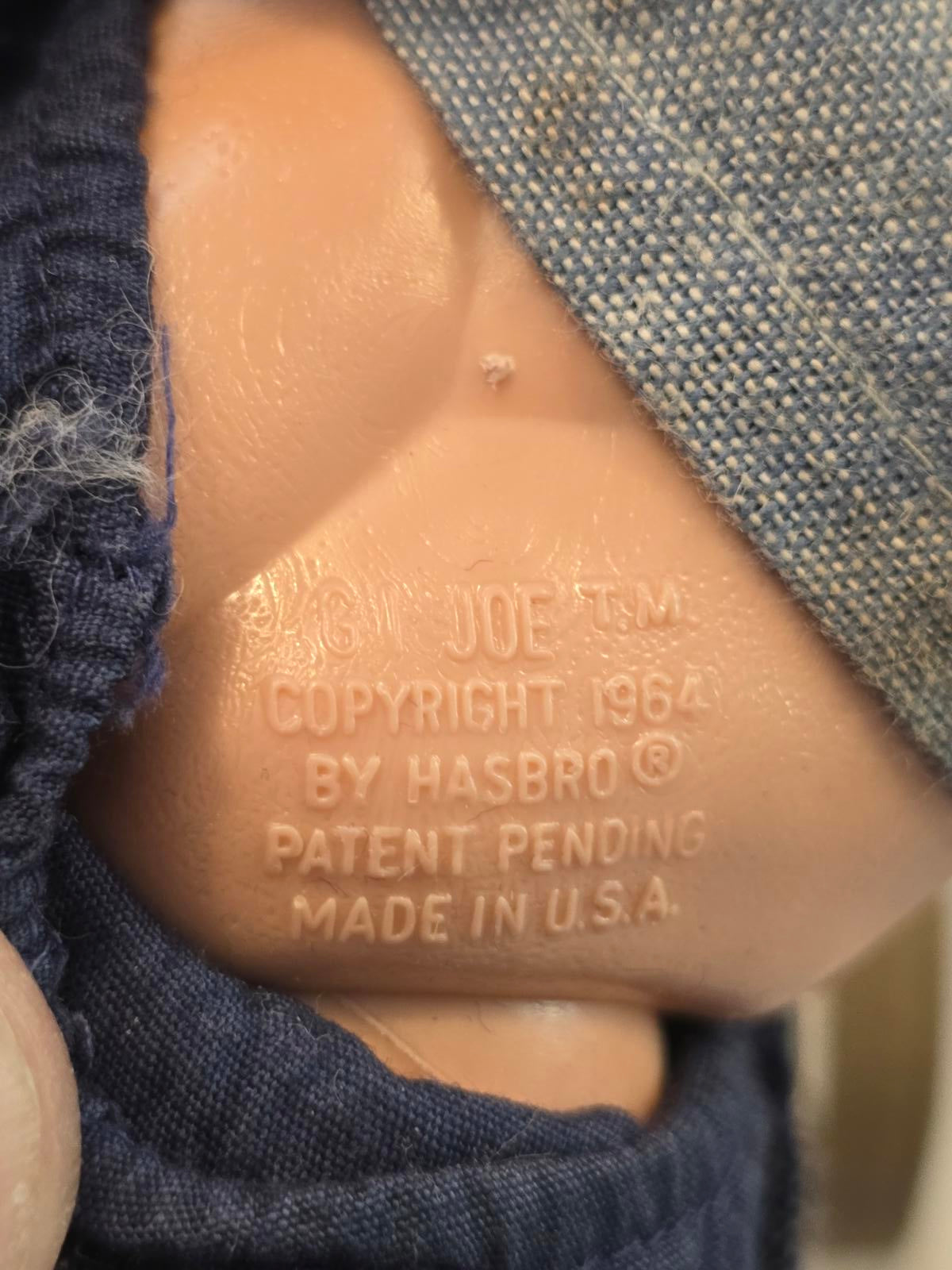 Vintage G.I. Joe 1964 Blonde Action Sailor Hasbro w/ Dog Tag