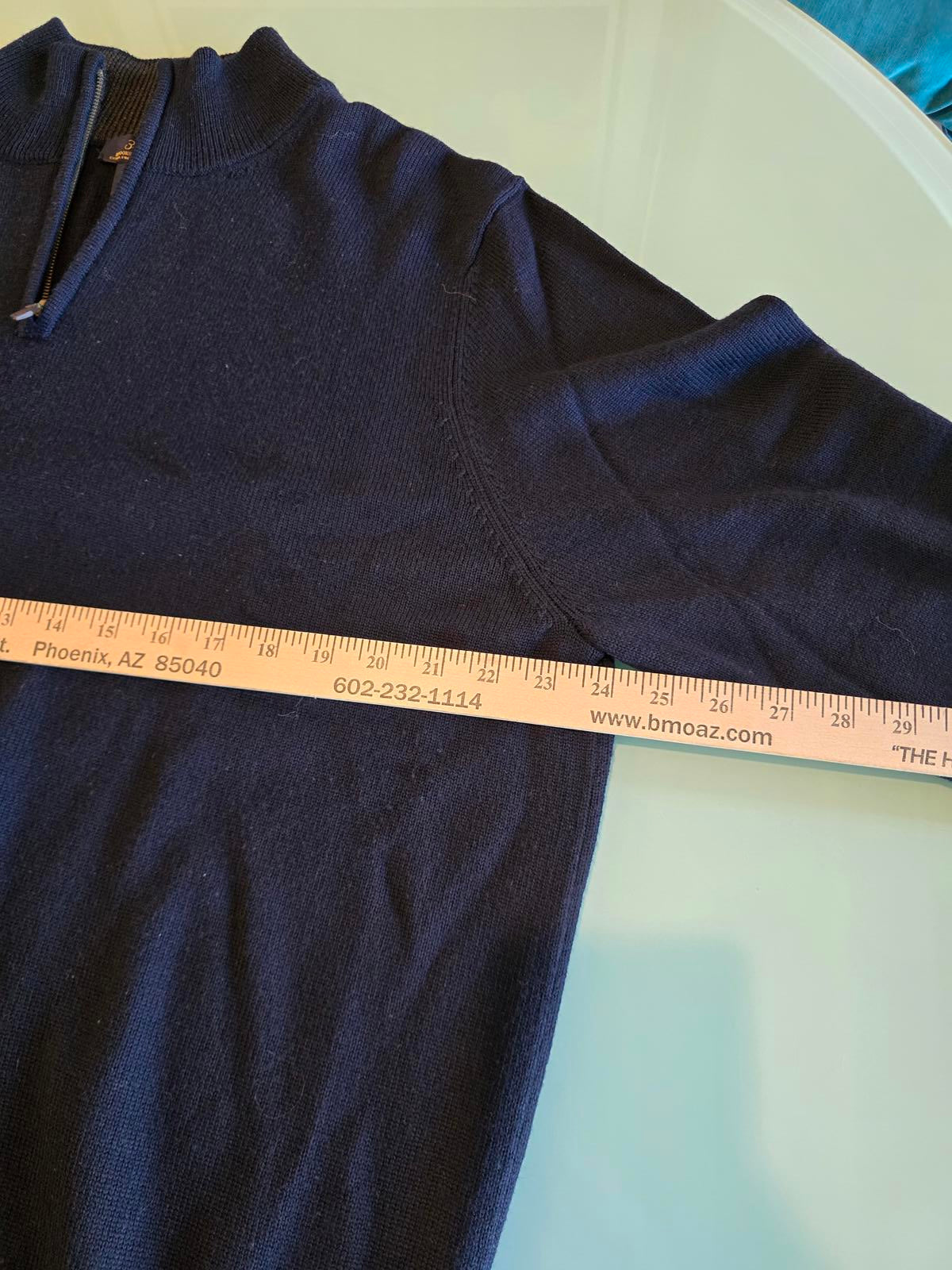 Men's XL Brooks Brother's 1/4 Zip Wool Sweater