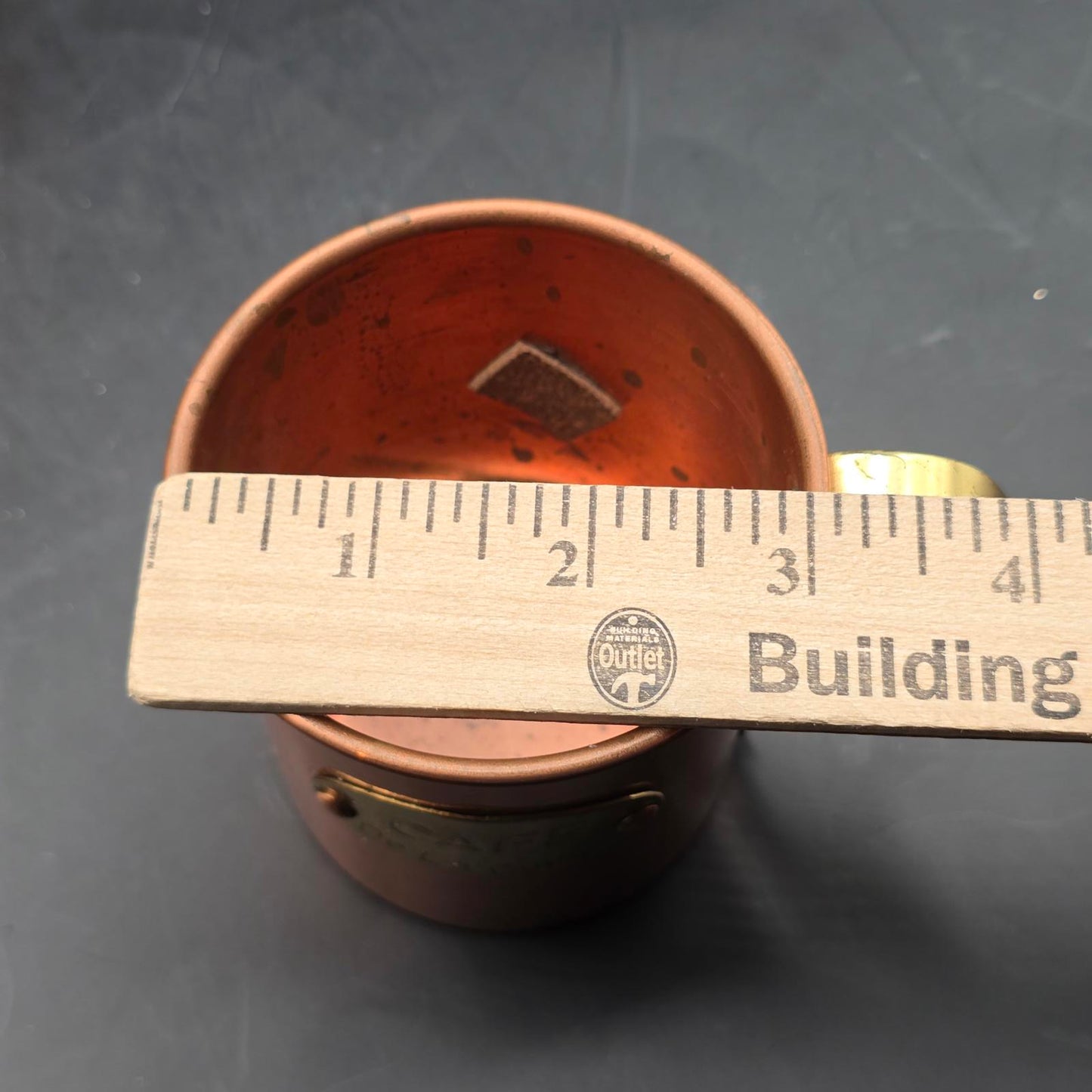 Vintage Set of Copper and Brass Mugs
