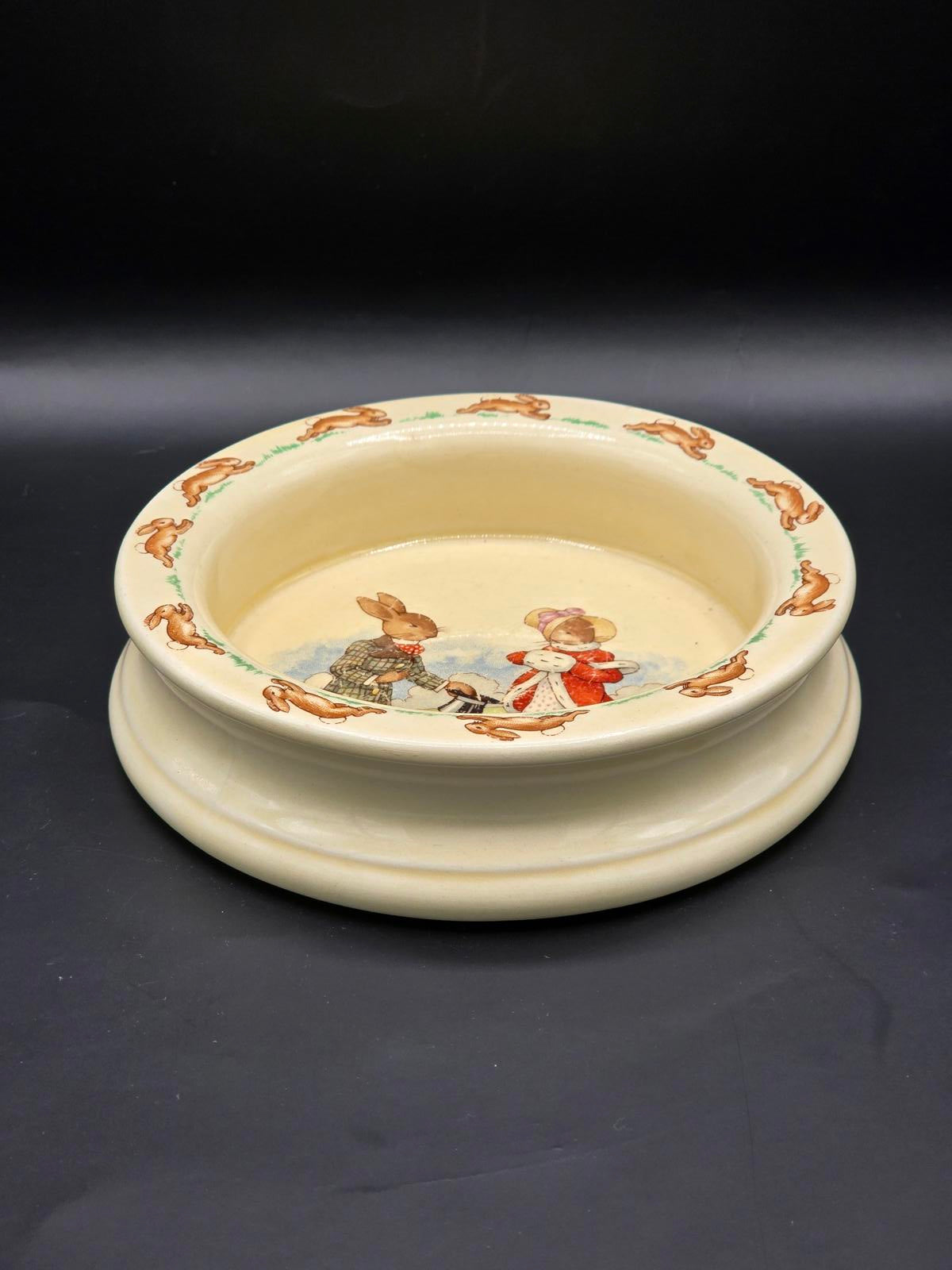 Vintage Royal Doulton Bunnykins Porridge Bowl by Barbara Vernon