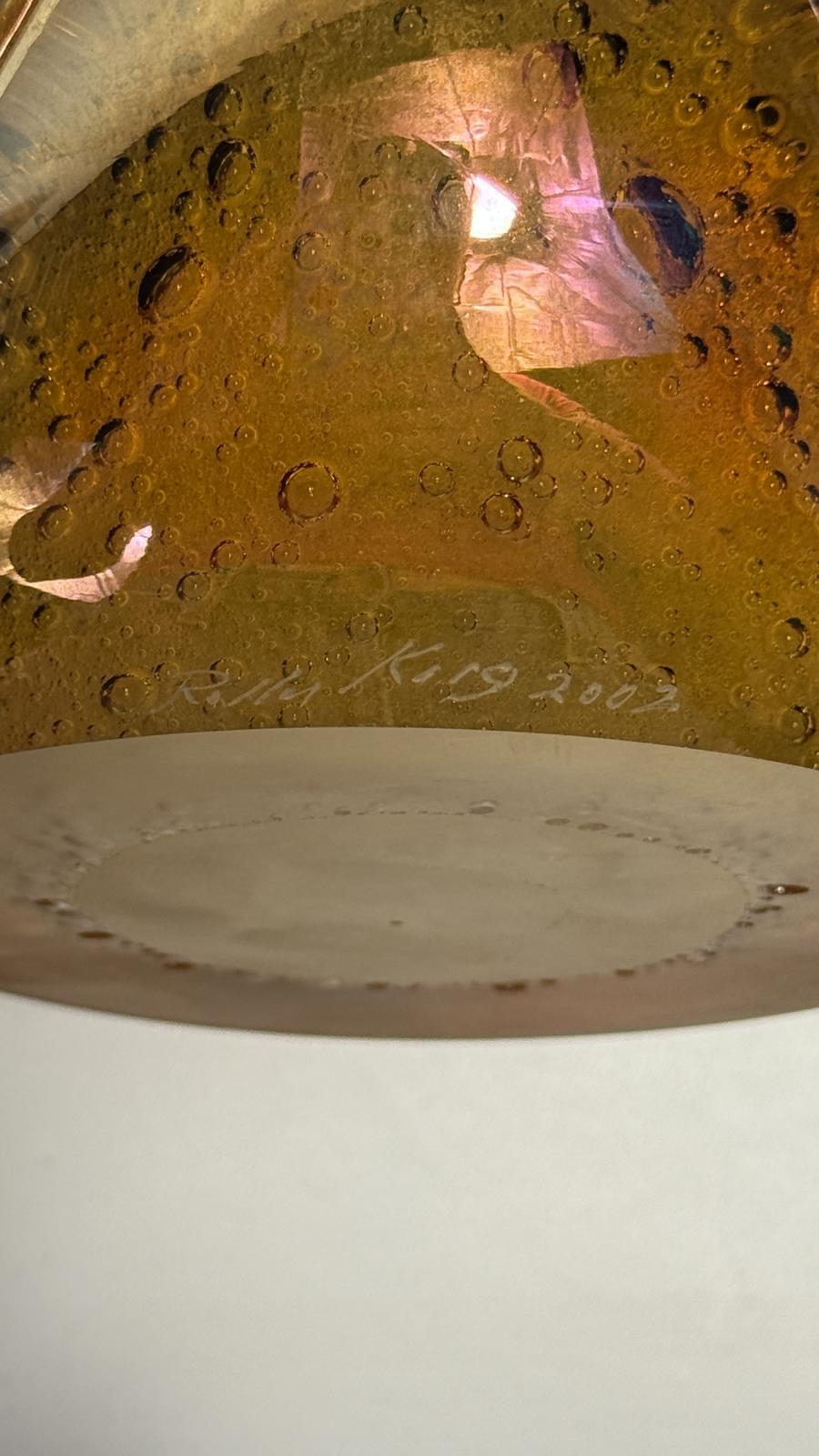 Rollin Karg Magnum Art Glass Paperweight Sculpture