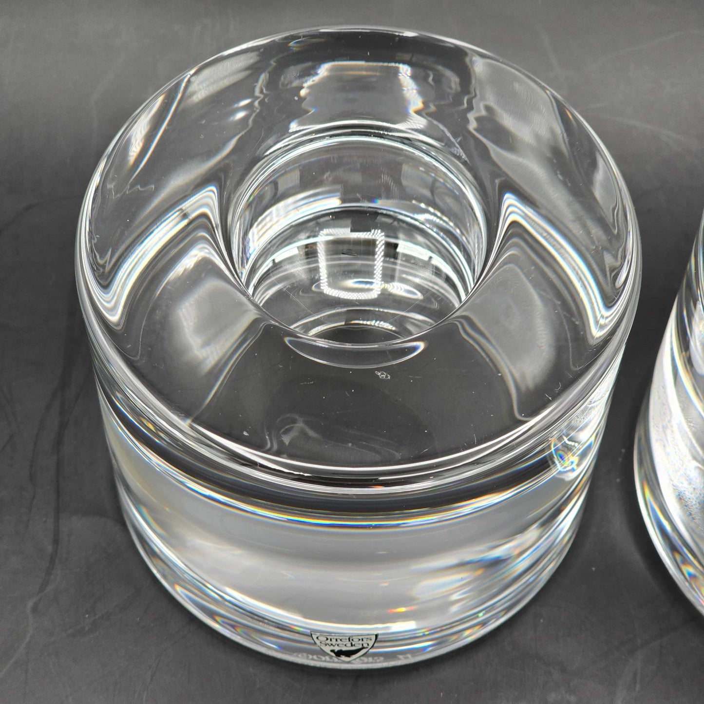 Orrefors "Puck" Votive Candle Holders -Large