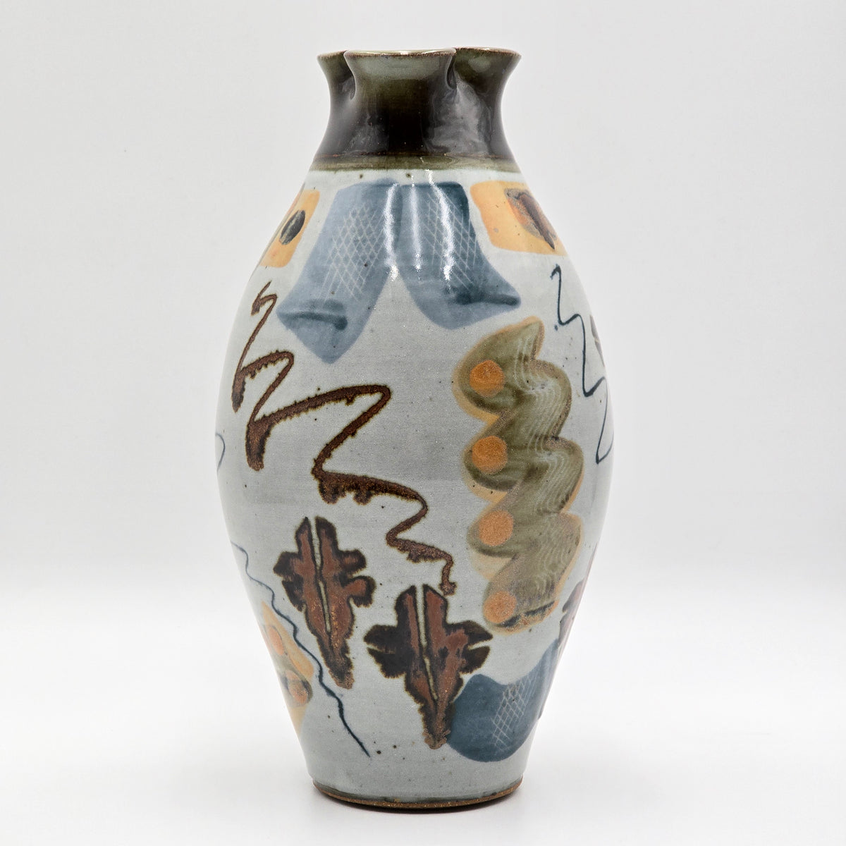 James Brooke Studio Art Pottery Pitcher — full view