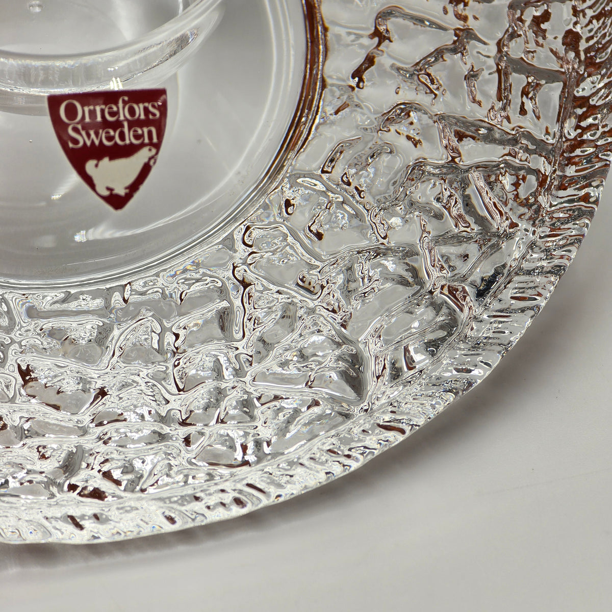Orrefors Sweden Crystal Discus Votive Candle Holder — additional view