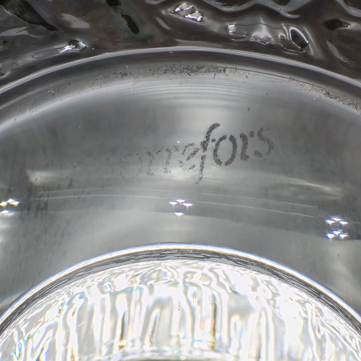 Orrefors Sweden Crystal Discus Votive Candle Holder — additional view