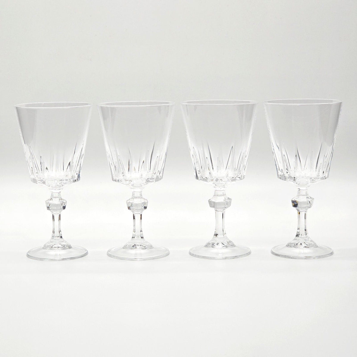Vintage Princess House Esprit Crystal Wine Glasses Goblets - Set of 4