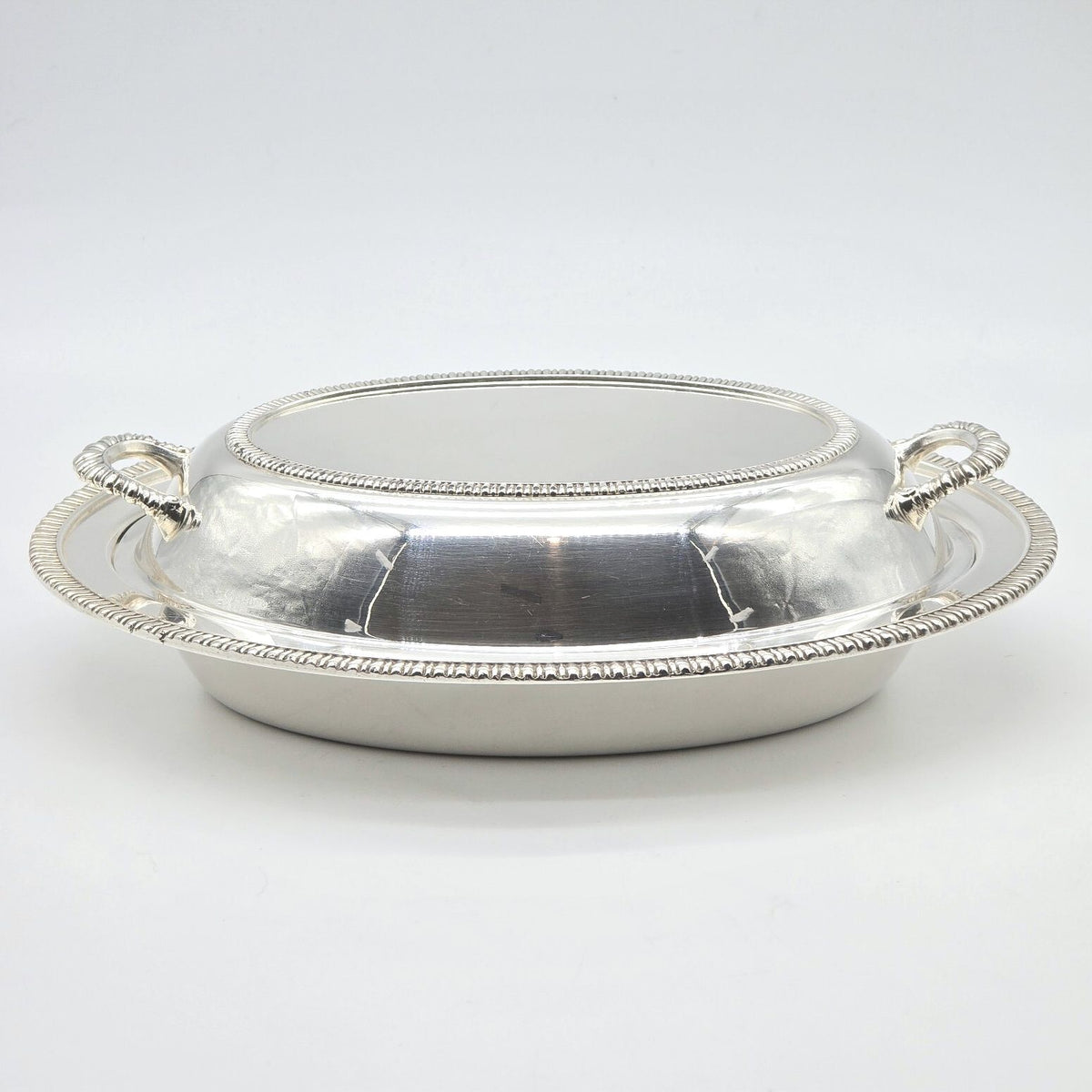 Vintage Friedman Silver Co Silverplate Covered Vegetable Dish 3176