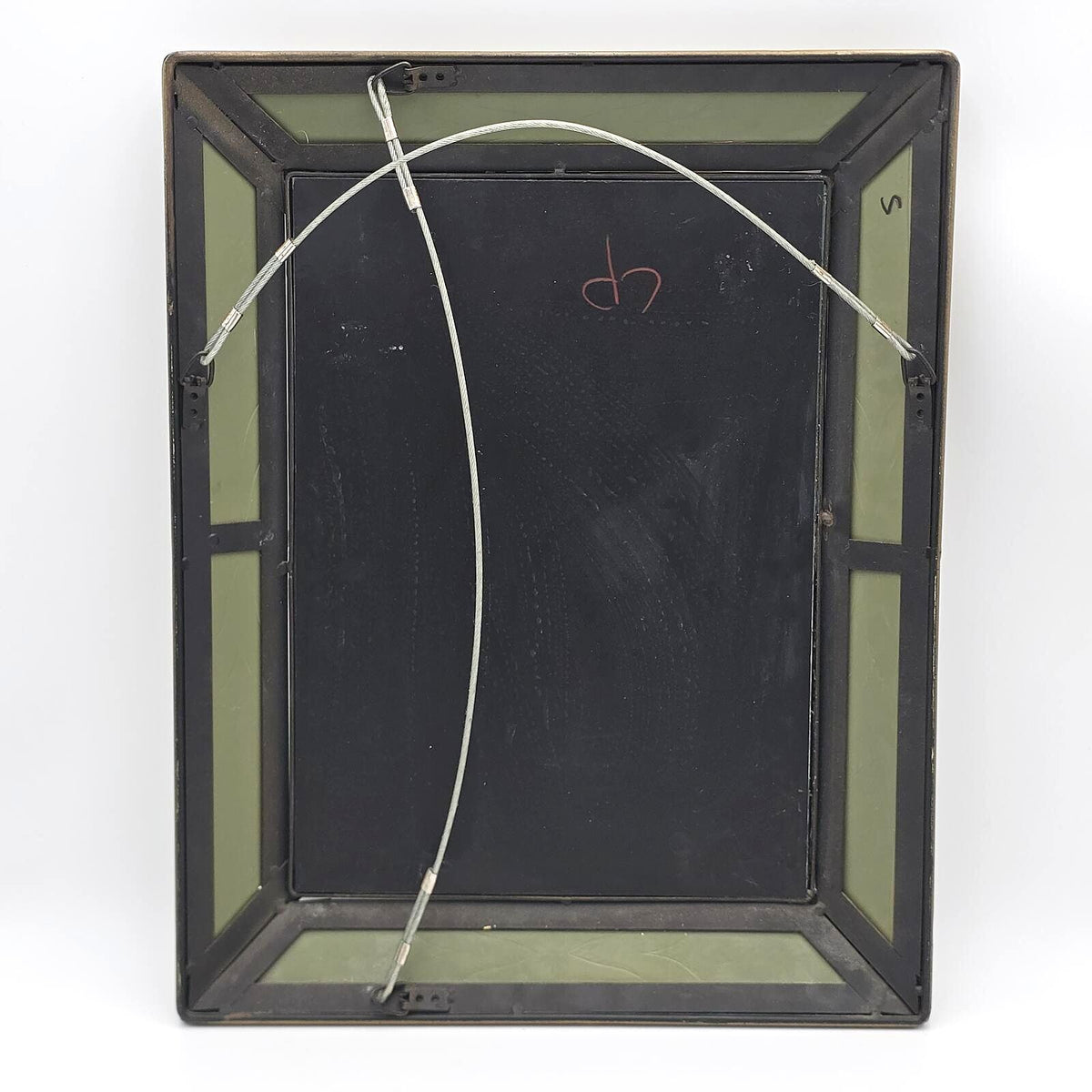 Vintage Hollywood Regency Venetian Style Etched Glass Gilt Mirror 19"