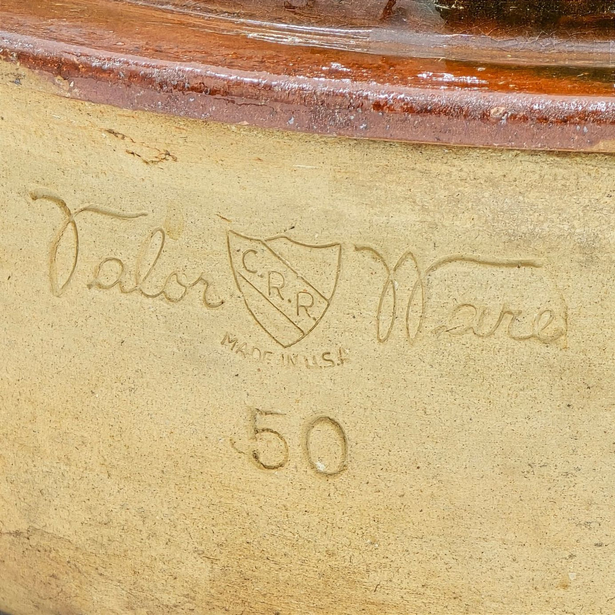 Vintage Brown's Pottery CRR Valor Ware Casserole Vallauris France Lid