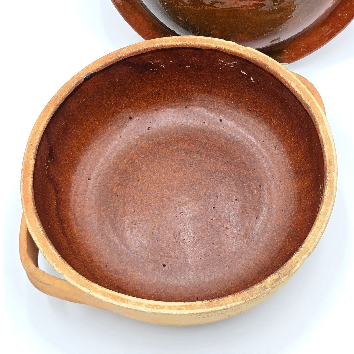 Vintage Brown's Pottery CRR Valor Ware Casserole Vallauris France Lid