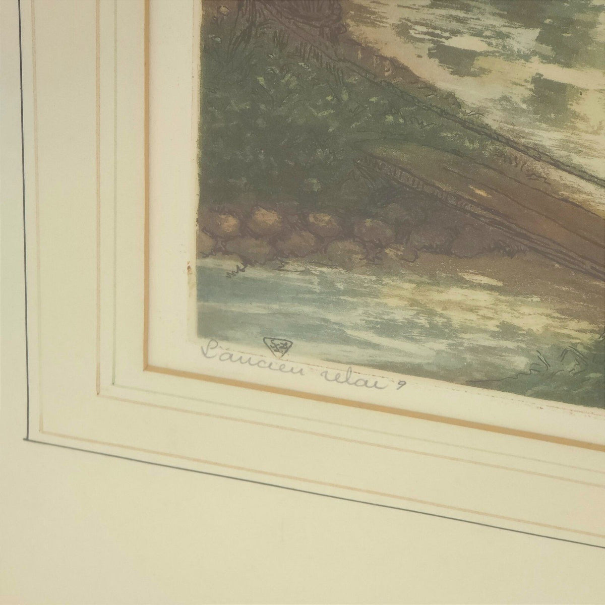 Vintage French Etching "Laucien Relai" by Florence Paris Etching Society SZL