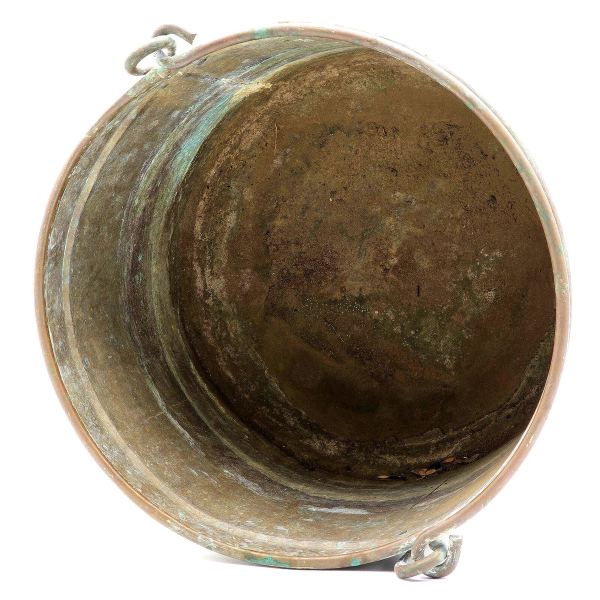 Vintage English Copper Fireside Bucket With Original Patina