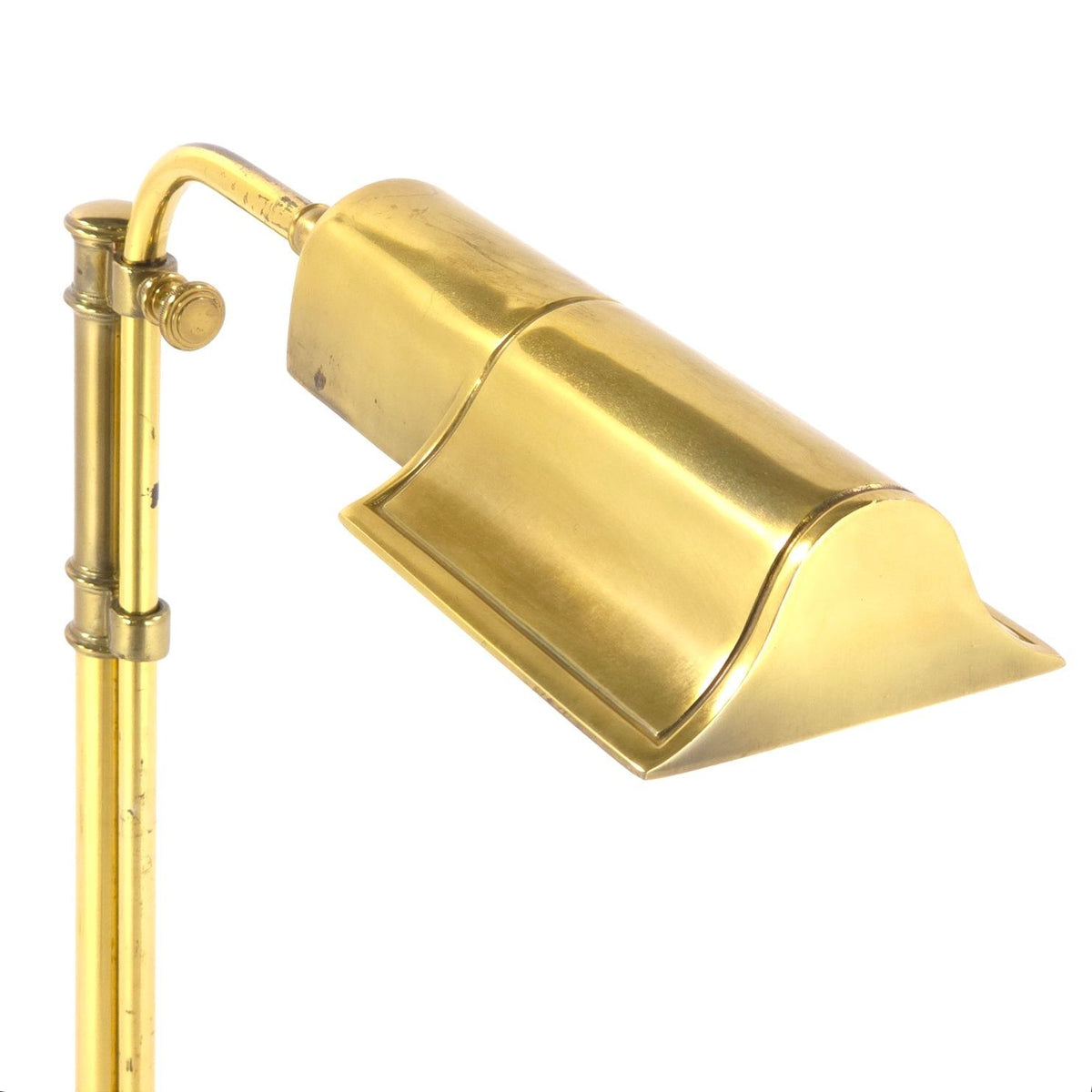 Vintage Stiffel Brass Pharmacy Floor Lamp Adjustable Dimmable Reading Light